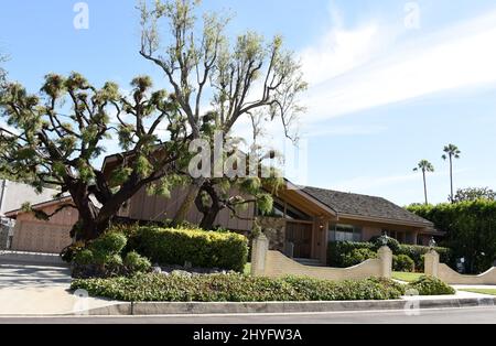 A general view of the iconic Brady Bunch home the clan once lived in is ...