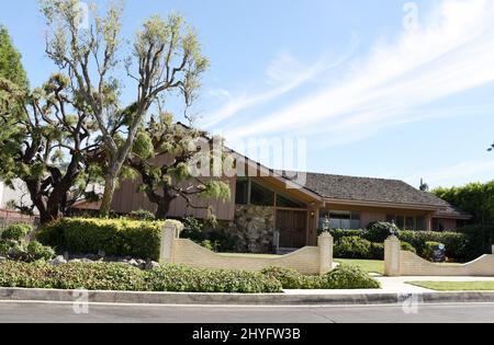A general view of the iconic Brady Bunch home the clan once lived in is ...