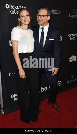 Carly Chaikin and Christian Slater attending the Los Angeles premiere of The Wife Stock Photo