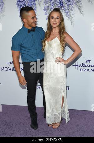 Carlos Pena and Alexa Vega at Hallmark Channel's Summer TCA event held at a private residence on July 26, 2018 in Beverly Hills, CA. Stock Photo