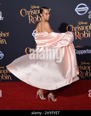 Rainy Milo attending the premiere of Christopher Robin in Los Angeles, California Stock Photo