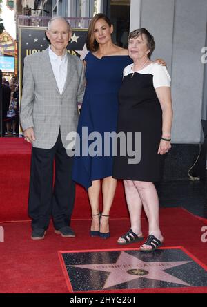 William Garner, Jennifer Garner and Patricia Garner at the Jennifer