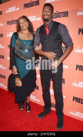 Brian A. Prince and mother at 'The Predator' Special Screening Event held at the Egyptian Theatre on September 12, 2018 in Hollywood, CA. Stock Photo