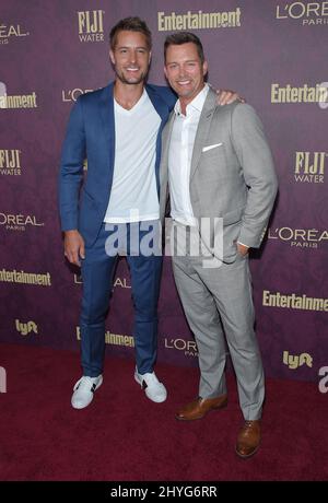 Justin Hartley and Eric Martsolf attending to the Entertainment Weekly Pre-Emmy Party 2018 at Sunset Tower Hotel on September 15 Stock Photo