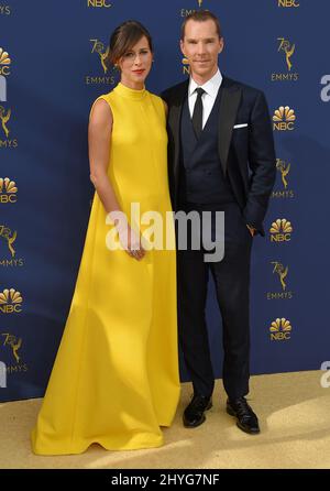 Benedict Cumberbatch with Sophie Hunter arrives on the red carpet for