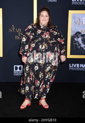 Chrissy Metz attending the premiere of A Star Is Born, in Los Angeles, California Stock Photo