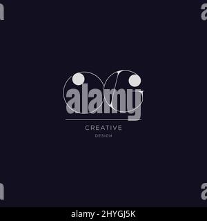 Creative alphabet letter icon logo OG Stock Vector
