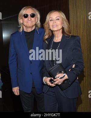 Joe Walsh and Marjorie Bach Walsh arriving to the Peggy Albrecht Friendly House 29th Annual Awards Luncheon at Beverly Hills Stock Photo