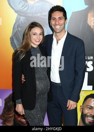 Nev Schulman & wife Laura Perlongo attending the 'Nobody's Fool' World