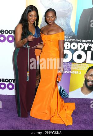 Tiffany Haddish & Tika Sumpter attending the 'Nobody's Fool' World Premiere held at AMC Lincoln Square in Los Angeles, USA Stock Photo