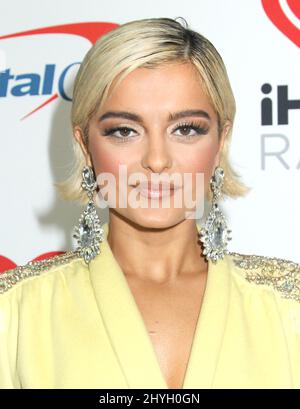 Bebe Rexha arriving for Z100's iHeartRadio Jingle Ball 2018 at MSG on