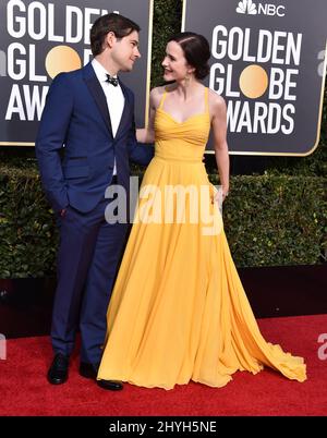 Rachel Brosnahan and Jason Ralph arriving at the Vanity Fair Oscar ...