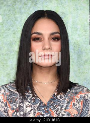 Vanessa Hudgens arrives at the 'Rent: Live' TV show photocall held on the 20th Century Fox Lot Stock Photo