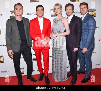 Ben Hardy, Rami Malek, Lucy Boynton, Joe Mazzello and Allen Leec attending the 2nd Annual Los Angeles Online Film Critics Society Awards held at the Taglyan Complex in Los Angeles Stock Photo