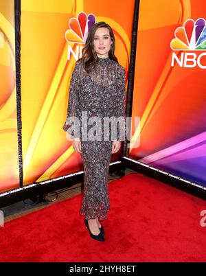 Megan Boone attending the NBC Midseason Press Day held at The Four
