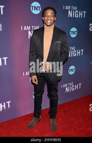 Arlen Escarpeta at TNT's 'I Am The Night' Los Angeles Premiere held at the Harmony Gold Theater on January 24, 2019 in Hollywood, Ca. Stock Photo