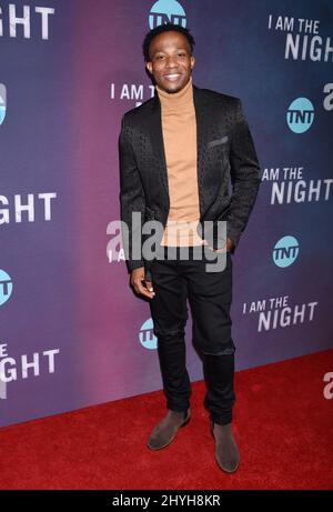 Arlen Escarpeta at TNT's 'I Am The Night' Los Angeles Premiere held at the Harmony Gold Theater on January 24, 2019 in Hollywood, Ca. Stock Photo
