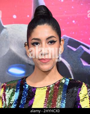 Stephanie Beatriz arriving to the 'The LEGO Movie 2: The Second Part' World Premiere at Village Theatre Stock Photo