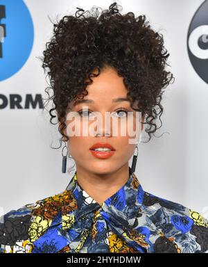 Alisha Wainwright arriving to the Disney ABC TCA Winter Press Tour 2019