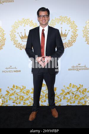 Wes Brown arriving to the Hallmark Channel and Hallmark Movies & Mysteries Winter 2019 TCA Event at Tournament House Stock Photo