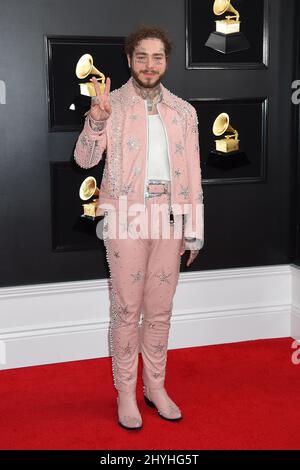 Post Malone at the 61st Annual Grammy Awards held at Staples Center on February 10, 2019 in Los Angeles, CA. Stock Photo