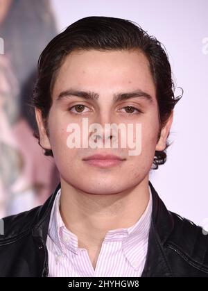 Jake T. Austin at the 'Isn't It Romantic' world premiere held at The Theatre at Ace Hotel Stock Photo