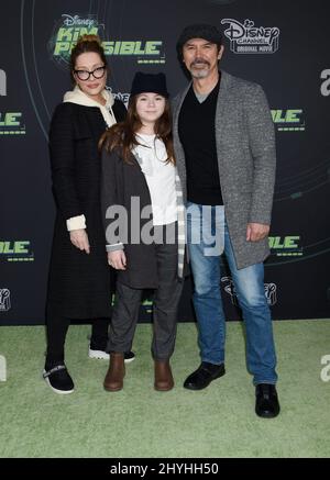 Yvonne Phillips, Indigo Phillips and Lou Diamond Phillips Stock Photo