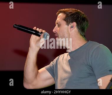 Walker Hayes performs at '90s Country' Night at CRS held at the Country Music Hall of Fame & Museum on February 14, 2019 in Nashville, TN. Stock Photo