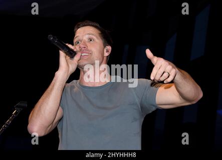 Walker Hayes performs at '90s Country' Night at CRS held at the Country Music Hall of Fame & Museum on February 14, 2019 in Nashville, TN. Stock Photo