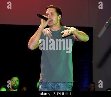 Walker Hayes performs at '90s Country' Night at CRS held at the Country Music Hall of Fame & Museum on February 14, 2019 in Nashville, TN. Stock Photo