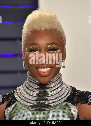 Cynthia Erivo attending the 2019 Vanity Fair Oscar Party held at the Wallis Annenberg Center for the Performing Arts in Beverly Hills, California Stock Photo