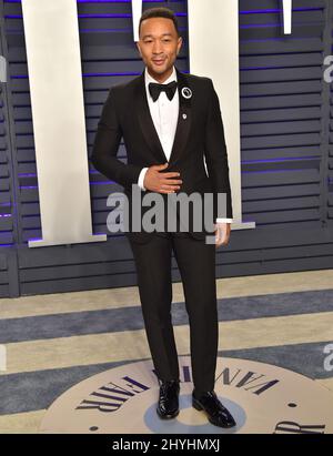 John Legend attending the 2019 Vanity Fair Oscar Party, held at the Wallis Annenberg Center for the Performing Arts in Beverly Hills, CA Stock Photo