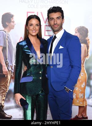 Justin Baldoni and Emily Baldoni attending the premiere of Five Feet