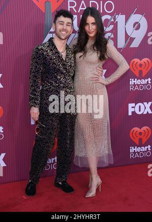 Max (left) arriving to the iHeart Radio Music Awards at Microsoft Theatre on March 14, 2019 in Los Angeles, CA. Stock Photo