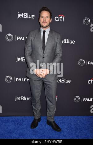 Chris Pratt at NBC's Parks and Recreation 10th Anniversary Reunion during PaleyFest Los Angeles 2019 at the Dolby Theatre Stock Photo
