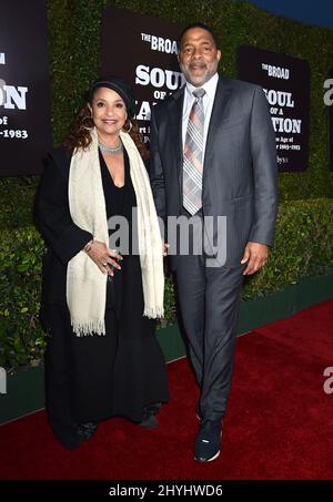 Debbie Allen and Norm Nixon at 'Soul of a Nation: Art in the Age of Black Power 1963-1983' west coast debut at The Broad Museum on March 22, 2019 in Los Angeles, CA. Stock Photo