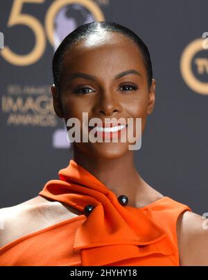 Tika Sumpter attending the 50th NAACP Image Awards in Los Angeles