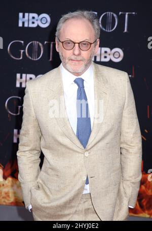 Liam Cunningham attending the 'Game of Thrones' Final Season World Premiere held at Radio City Music Hall on April 3, 2019 in New York City. Stock Photo
