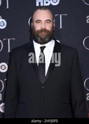 Rory McCann attending the 'Game of Thrones' Final Season World Premiere held at Radio City Music Hall on April 3, 2019 in New York City. Stock Photo