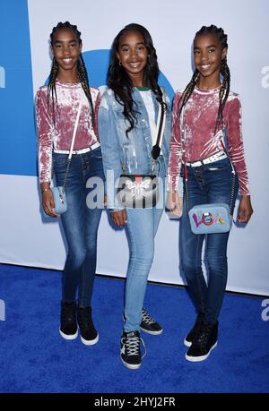 D’Lila Star Combs, Chance Combs, Jessie James Combs walking the red