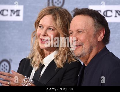 Meg Ryan and Billy Crystal attending the 30th anniversary screening of 'When Harry Met Sally' at the 2019 TCM Classic Film Festival opening night gala held at the TCL Chinese Theatre IMAX Stock Photo