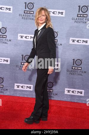 Meg Ryan attending the 30th anniversary screening of 'When Harry Met Sally' at the 2019 TCM Classic Film Festival opening night gala held at the TCL Chinese Theatre IMAX Stock Photo