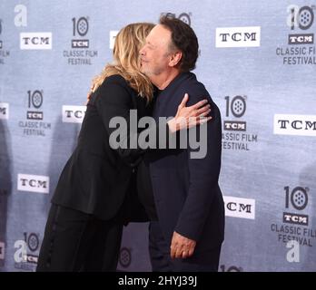 Meg Ryan and Billy Crystal attending the 30th anniversary screening of 'When Harry Met Sally' at the 2019 TCM Classic Film Festival opening night gala held at the TCL Chinese Theatre IMAX Stock Photo