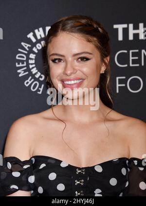 Hannah Kepple attending the season two premiere of Cobra Kai, in Los Angeles, California Stock Photo