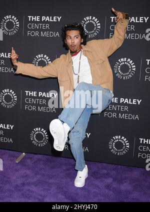 Xolo Mariduena attending the season two premiere of Cobra Kai, in Los Angeles, California Stock Photo