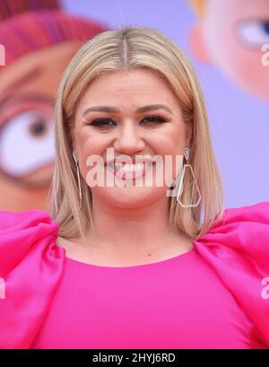 Kelly Clarkson at the world premiere of 'Ugly Dolls' held at the Regal Cinemas L.A Stock Photo