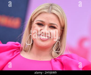 Kelly Clarkson at the world premiere of 'Ugly Dolls' held at the Regal Cinemas L.A Stock Photo