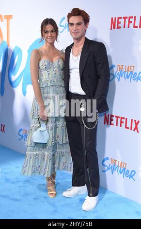 Maia Mitchell and KJ Apa arriving to the Netflix's 'The Last Summer' Premiere at Chinese Theatre on April 29, 2019 in Hollywood, CA. Stock Photo