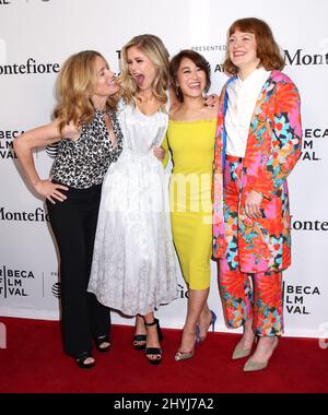 Elisabeth Shue, Erin Moriarty, Karen Fukuhara & Colby Minifie attending the 2019 Tribeca Film Festival 'The Boys' Premiere held at the SVA Theater on April 29, 2019 in New York City, NY Stock Photo