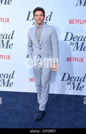 James Marsden attending the season one premiere of Netflix's 'Dead To Me' held at the Regal Cinemas L.A. Live on May 2, 2019 in Santa Monica, California Stock Photo